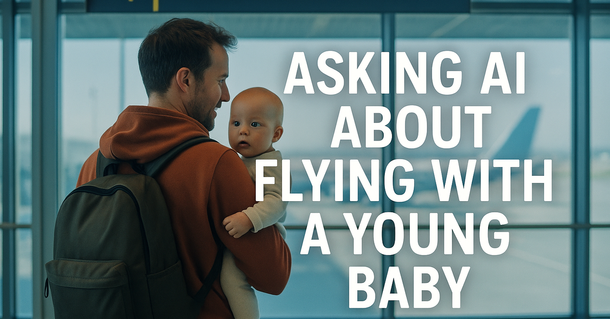 Asking AI about flying with a young baby